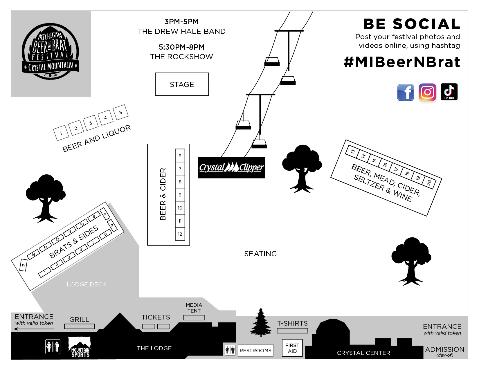 Michigan Beer and Brat Map 2025