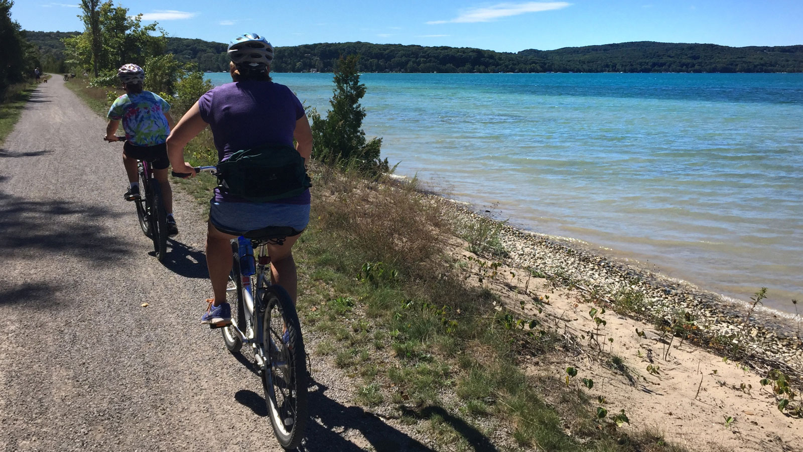 Betsie Valley Trail near Crystal Lake.