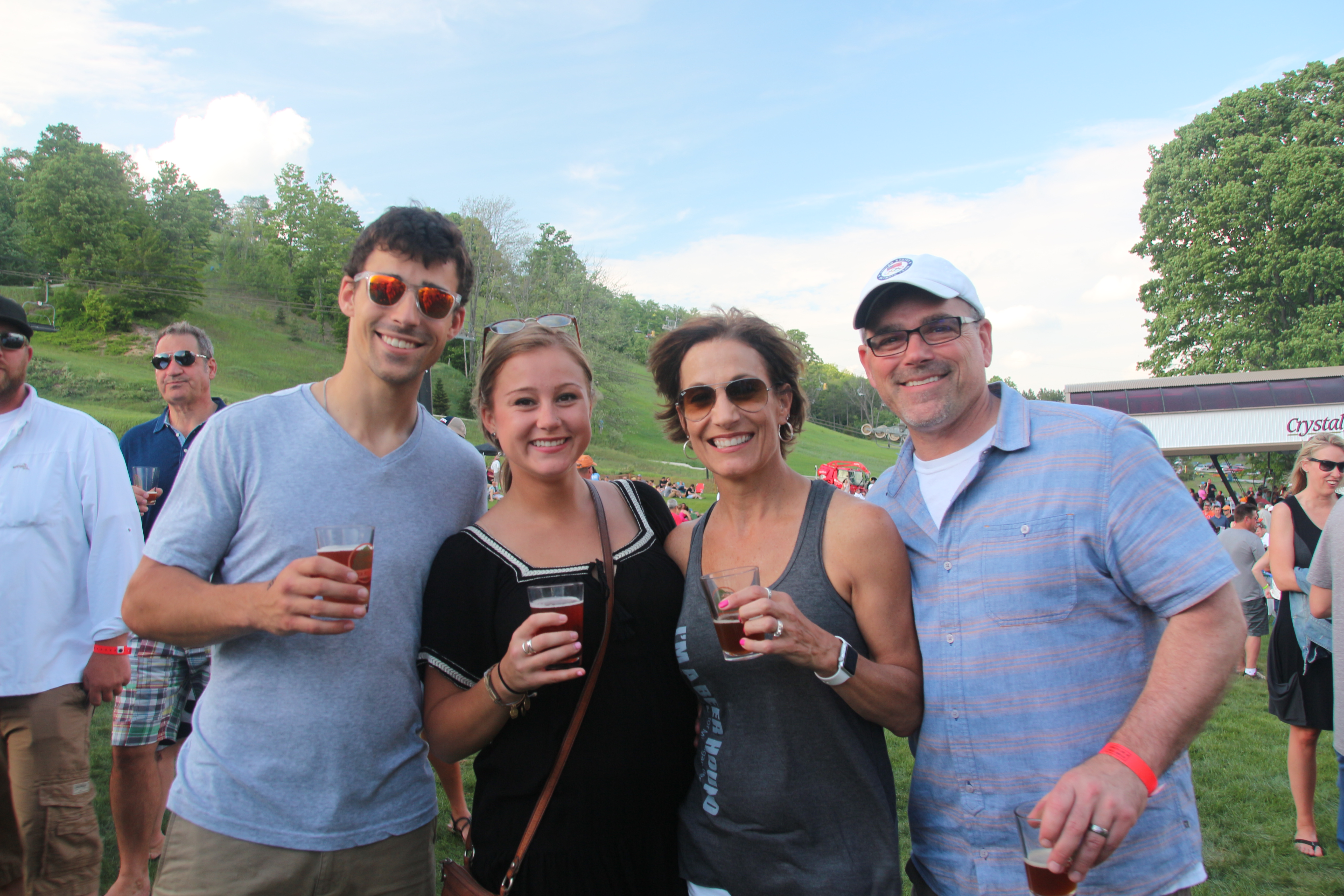 Friends at Michigan Beer and Brat Festival