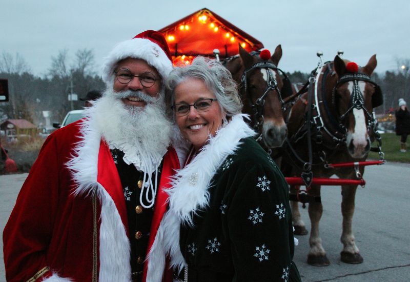 Santa and Mrs. Claus at Holiday Trail