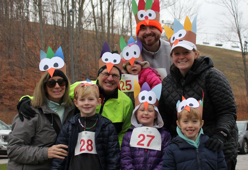 Family at the Turkey Vulture Trot 5k