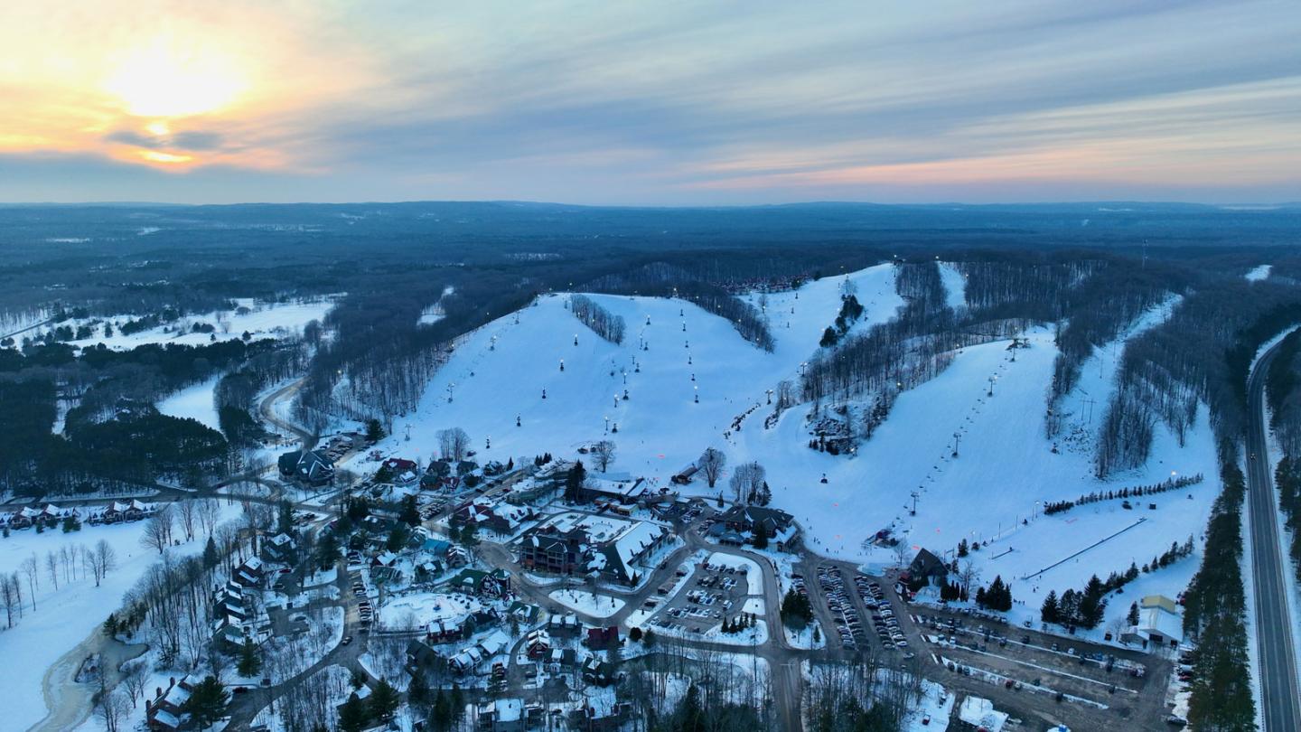 Slopes at sunset