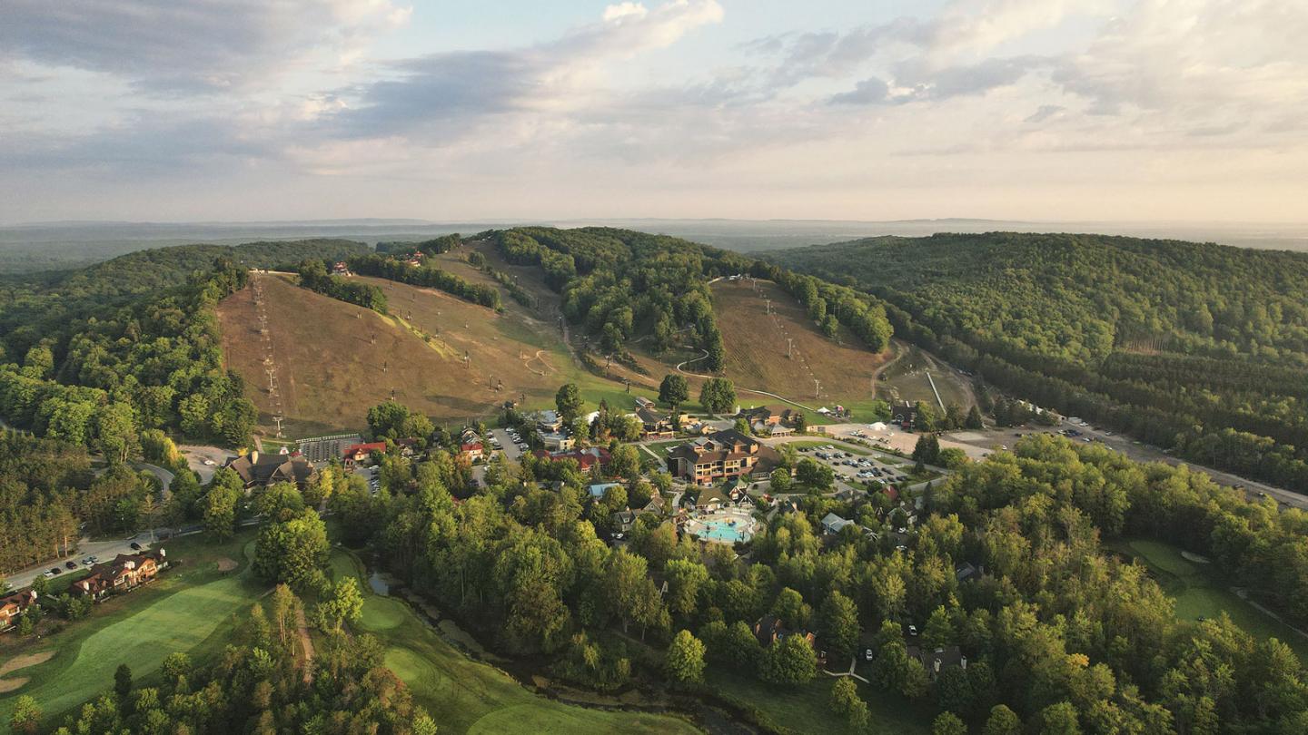 Crystal Mountain at dusk