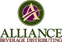 Alliance Beverage Distributing logo with green and purple theme.