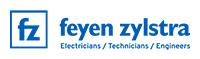 feyen zylstra logo with text "Electricians / Technicians / Engineers"
