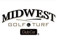 Midwest Golf & Turf logo with Club Car text.
