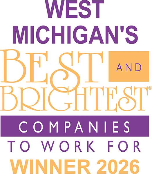 West Michigan's Best and Brightest Companies 2026 winner logo.