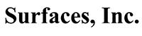 Surfaces, Inc. logo in black text.