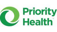 Priority Health logo with green swirl design.