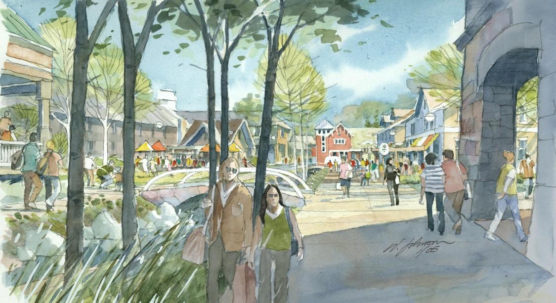 Character studies of the Park at Water’s Edge gatehouse