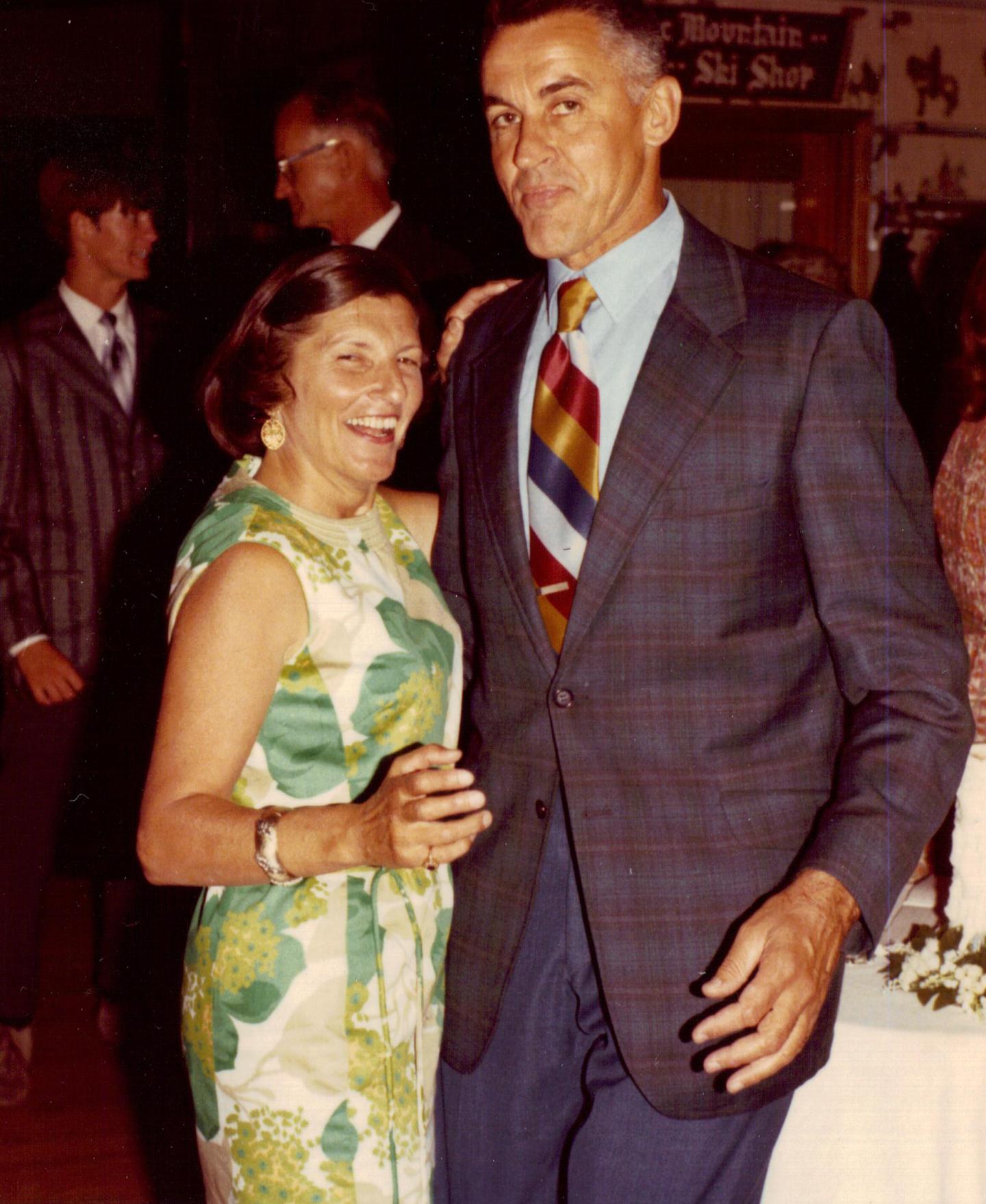 George and Althea in The Lodge, around 1975