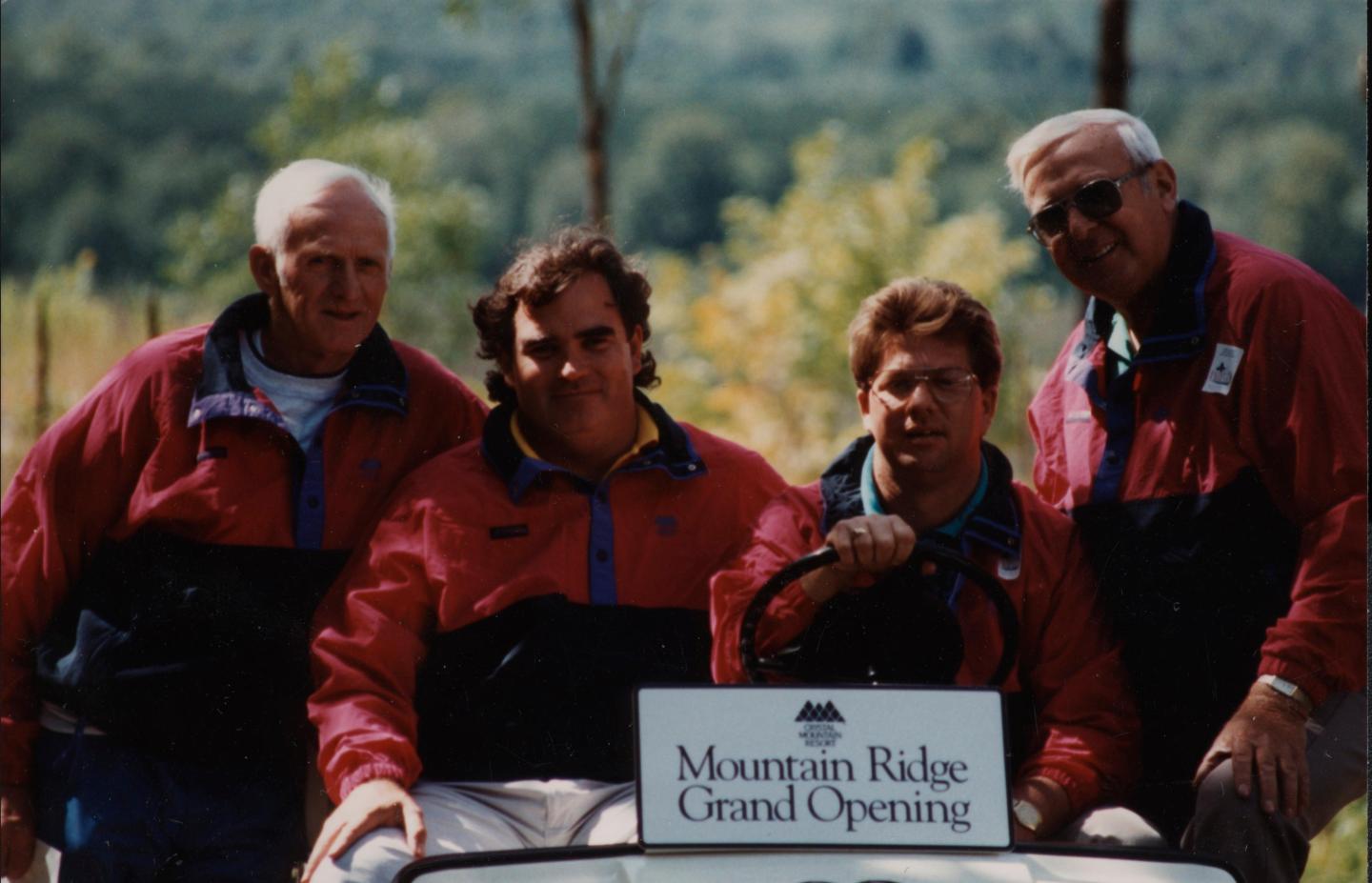 Bud Abbey, Jim Goldman and at far right Hugh Stout