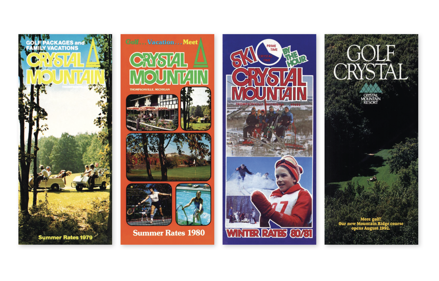 Brochures from the ‘70s, ‘80s and ‘90s